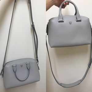 MCM Ella Boston Small Leather Cross body bag